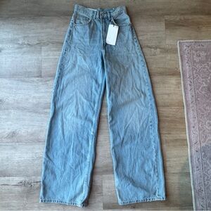 Zara High Waist Extra Wide Leg Jeans sz 0